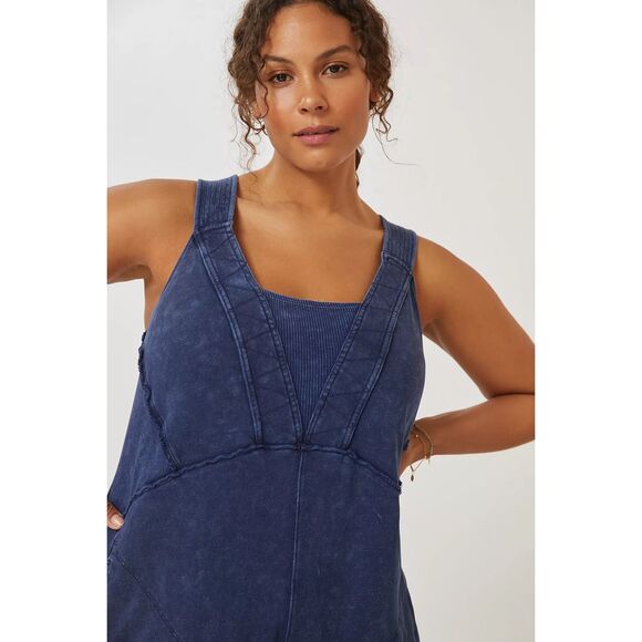 Daily Practice by Anthropologie The Palmra Sleeveless Jumpsuit Blue Size XL - Picture 4 of 16